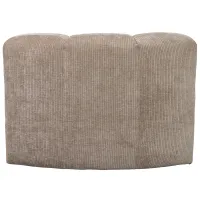 WOOOD Mojo eetbankje hoek met rugleuning ribstof donkerzand